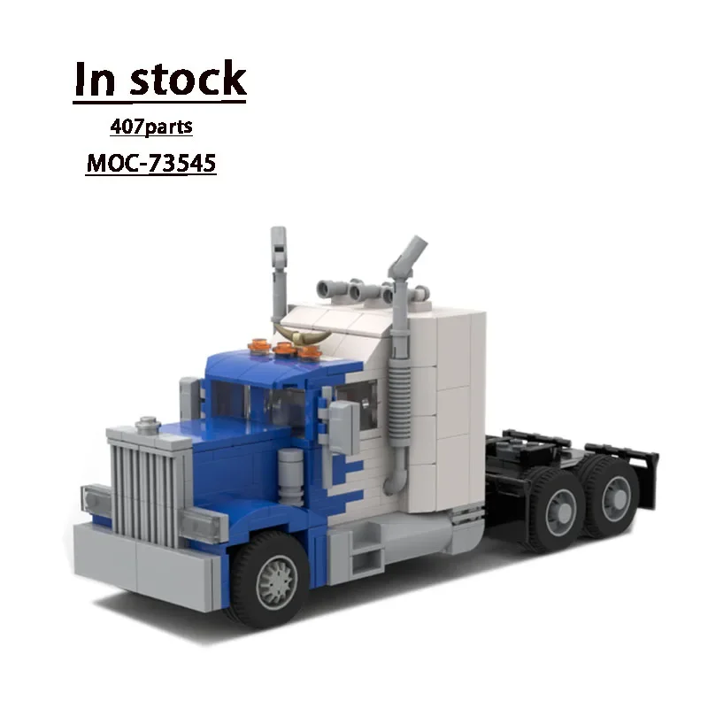 MOC-73545 ใหม่รถบรรทุกขนส่งขนาดเล็กBuilding Blockรุ่น 407 ชิ้นส่วนการศึกษาเด็กคริสต์มาสอาคารบล็อกของเล่นของขวัญ