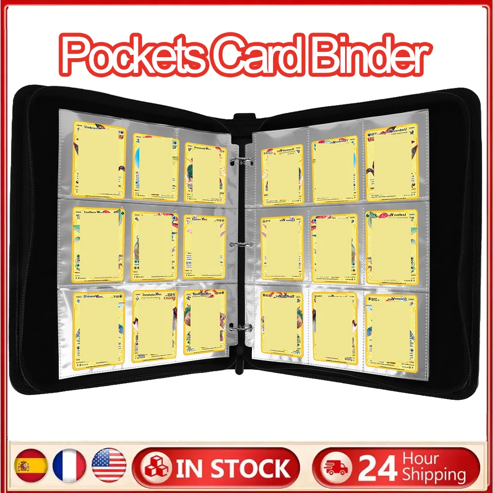 ألبوم جمع البطاقات PU مجموعة مجلد الموثق بطاقة التخزين المنظم ألبوم لبوكيمون MTG TCG بطاقات رياضية بطاقات كرة القدم #1