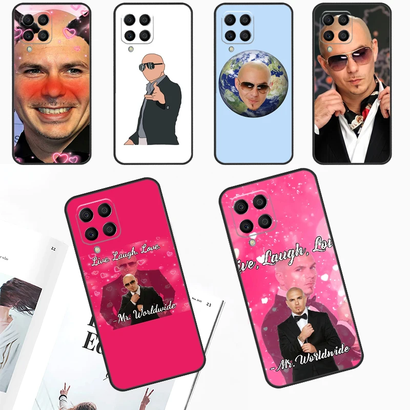 Mr Worldwide Says To Live Laugh Love Case For Samsung Galaxy M55 M21 M31 M51 M12 M32 M52 M20 M13 M23 M33 M53 M14 M34 M54 M30s