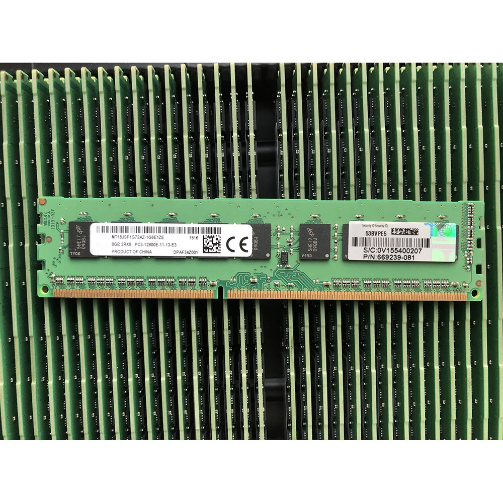 1PCS For HP 8GB 8G DDR3 1600 2Rx8 UDIMM ECC Server Memory Z220 Z228 Z230 Z400 Z420