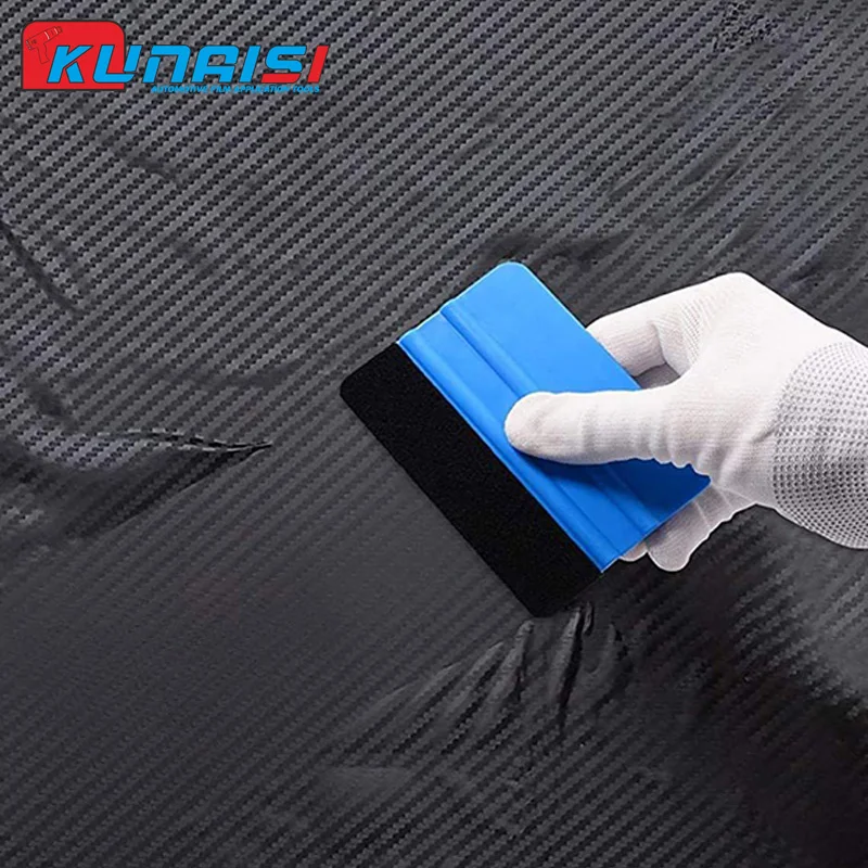 10Pcs Car Film Wrap Scraper Felt Edge Squeegee 4 Inch Vinyl Wrap Application Bubble Removal Tools Window Tint  Wrapping Tool KNS