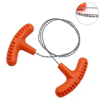 Outdoor Manual Hand Steel Wire Saw Survival Tools Hand Chain Saw Cutter Portable Travel Camping Emergency Gear Steel Wire Kit
