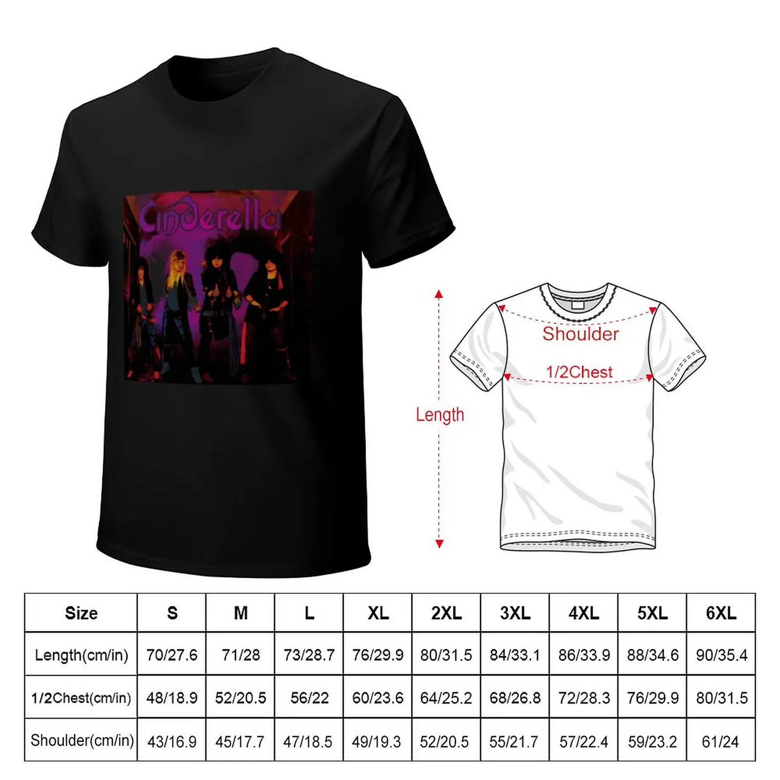 Cinderella Band T-shirt customs boys whites men clothes