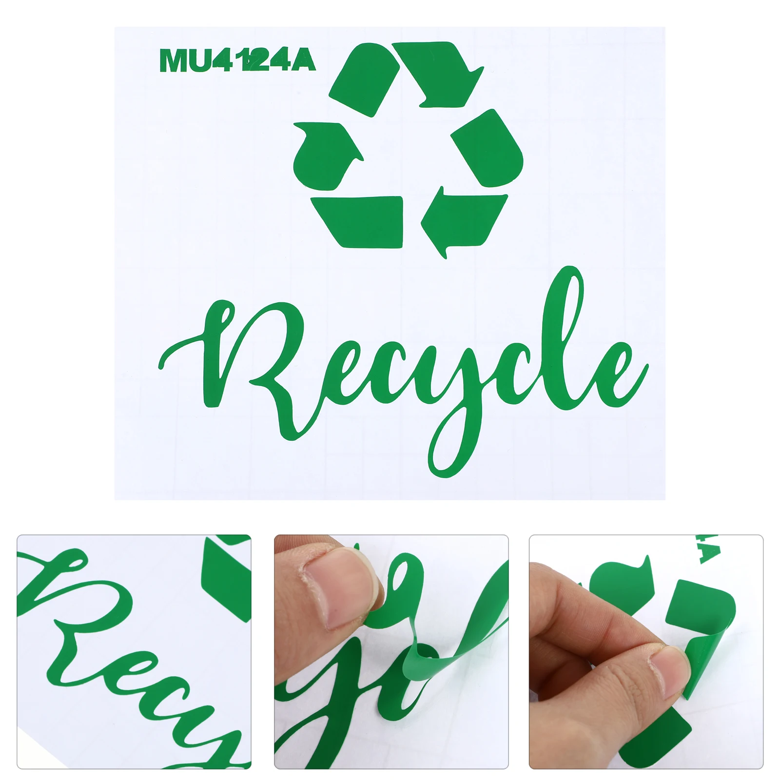 

PVC Garbage Classification Stickers Self Adhesive Waterproof Trash Bin Decal Recycle Logo Sign Easy Use Home School Daily Waste