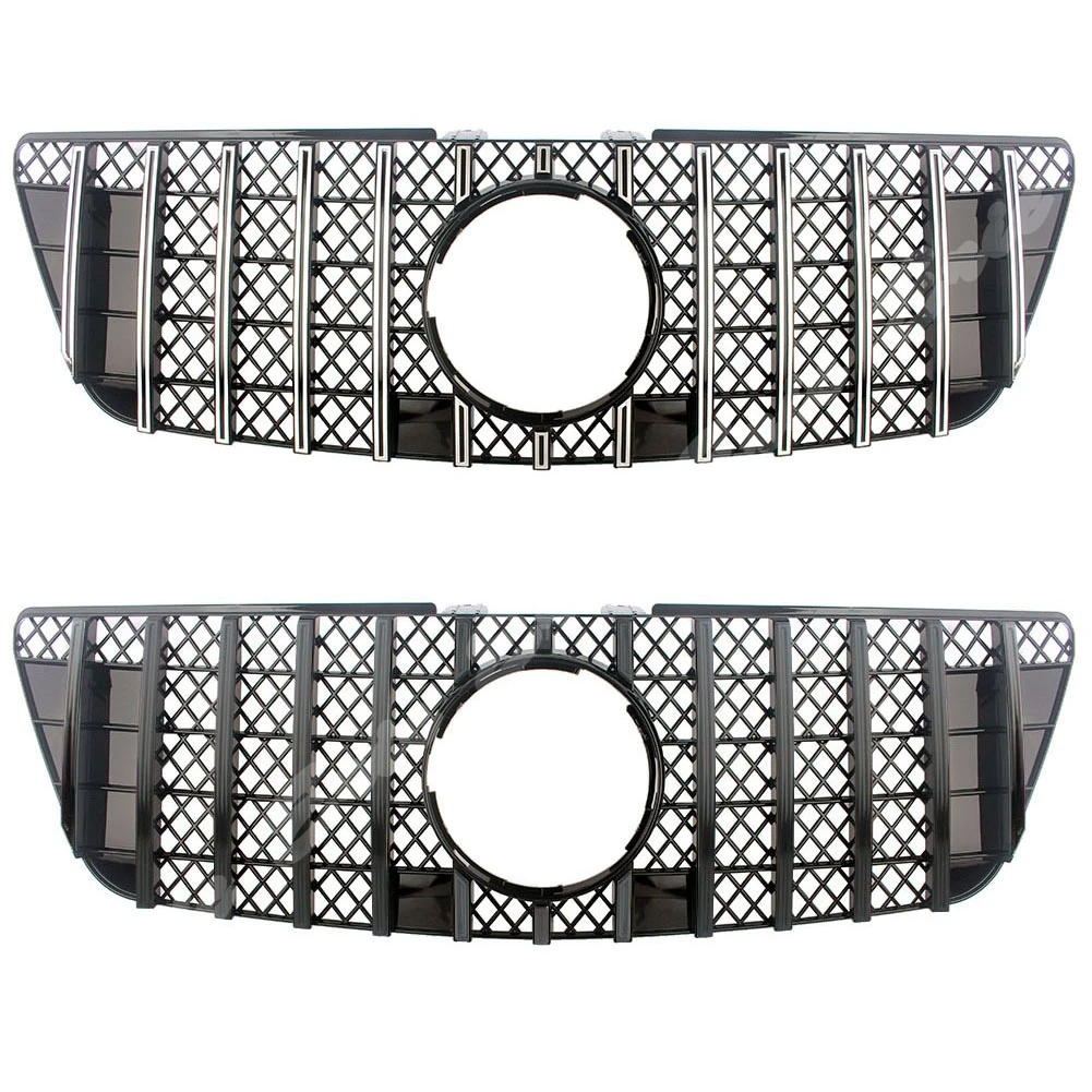 New Front Bumper Center Hood Grille Cover For Mercedes-Benz W164 ML-Class ML280 ML320 ML350 ML420 ML500 2006-2008 2009-2011
