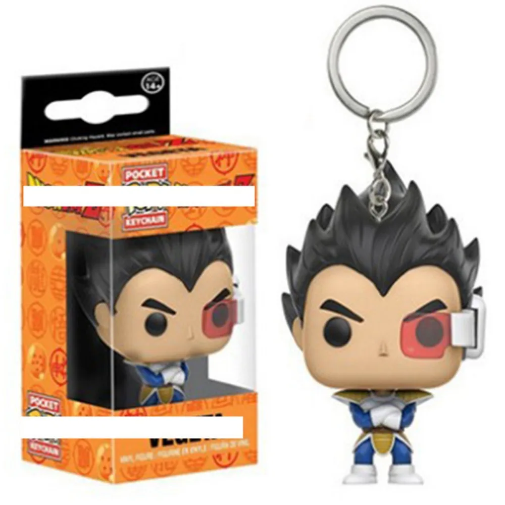 Funko Pop Portachiavi tascabili Dragon Ball Son Goku Vegeta Cell Figure popolari classiche Anime Modello periferico Portachiavi con ciondolo Regalo