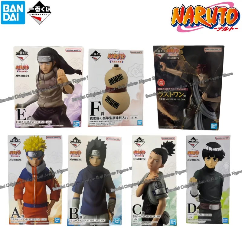 En Stock Bandai caja Original Kit de modelismo modelo Naruto Uzumaki Naruto Uchiha Sasuke personajes de Anime estatua Original coleccionable