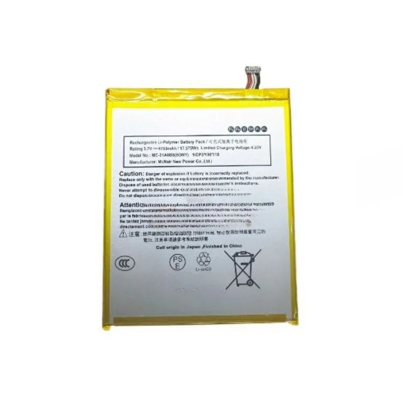 بطارية 3.7 فولت 4750 مللي أمبير MC-31A0B8 لأجهزة أمازون كيندل فاير HD 8 "6th GEN PR53DC بطارية جديدة عالية الجودة