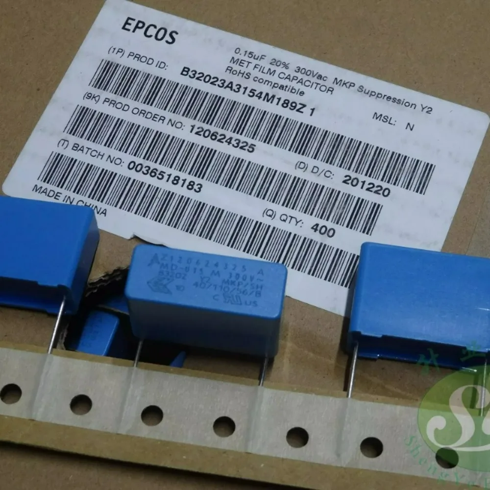 5pcs/lot EPCOS 0.15uf 300vAC 150nf u15 154 Y2 Brand New 22.5mm Film Capacitor B32023A3154M