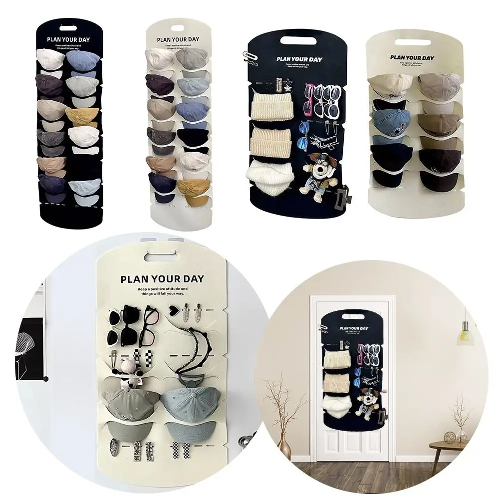 Rak tampilan topi bisbol pintu belakang, rak penyimpanan topi bisbol, rak koleksi papan penyimpanan dinding, kacamata hitam gantung