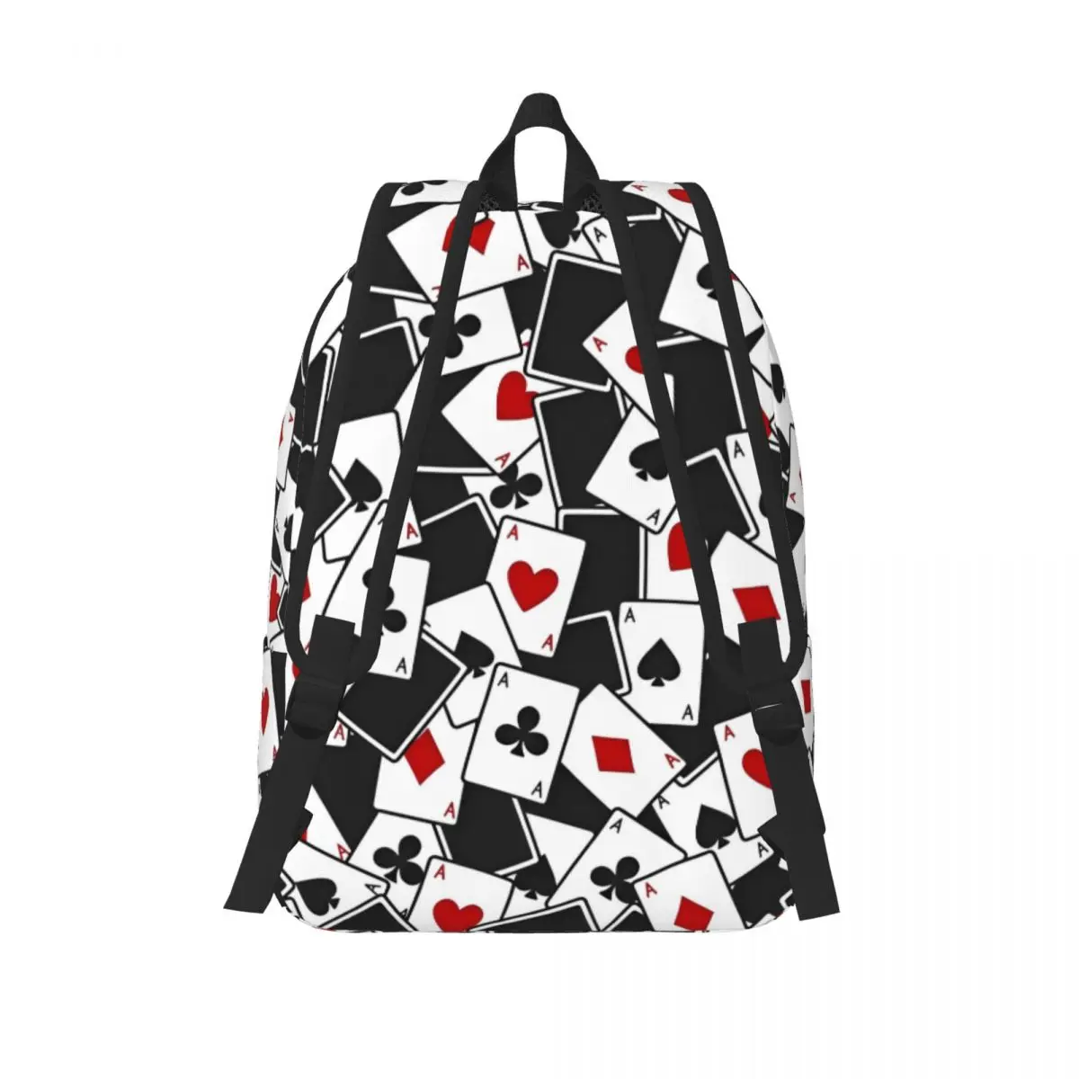 Card Suits Poker Art Aesthetics Backpack for Men Women Teenage High School Business Daypack College Canvas Bags Sports