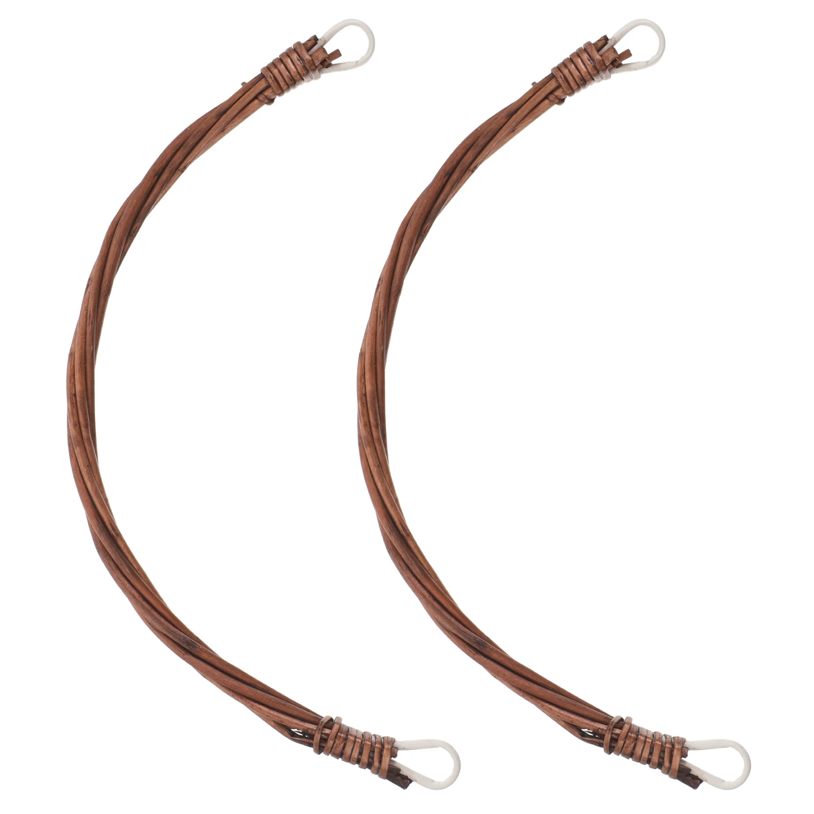 

2 Pcs Picnic Basket Handle Replacement Part Rattan Replacements Grips Handles for Wicker Baskets