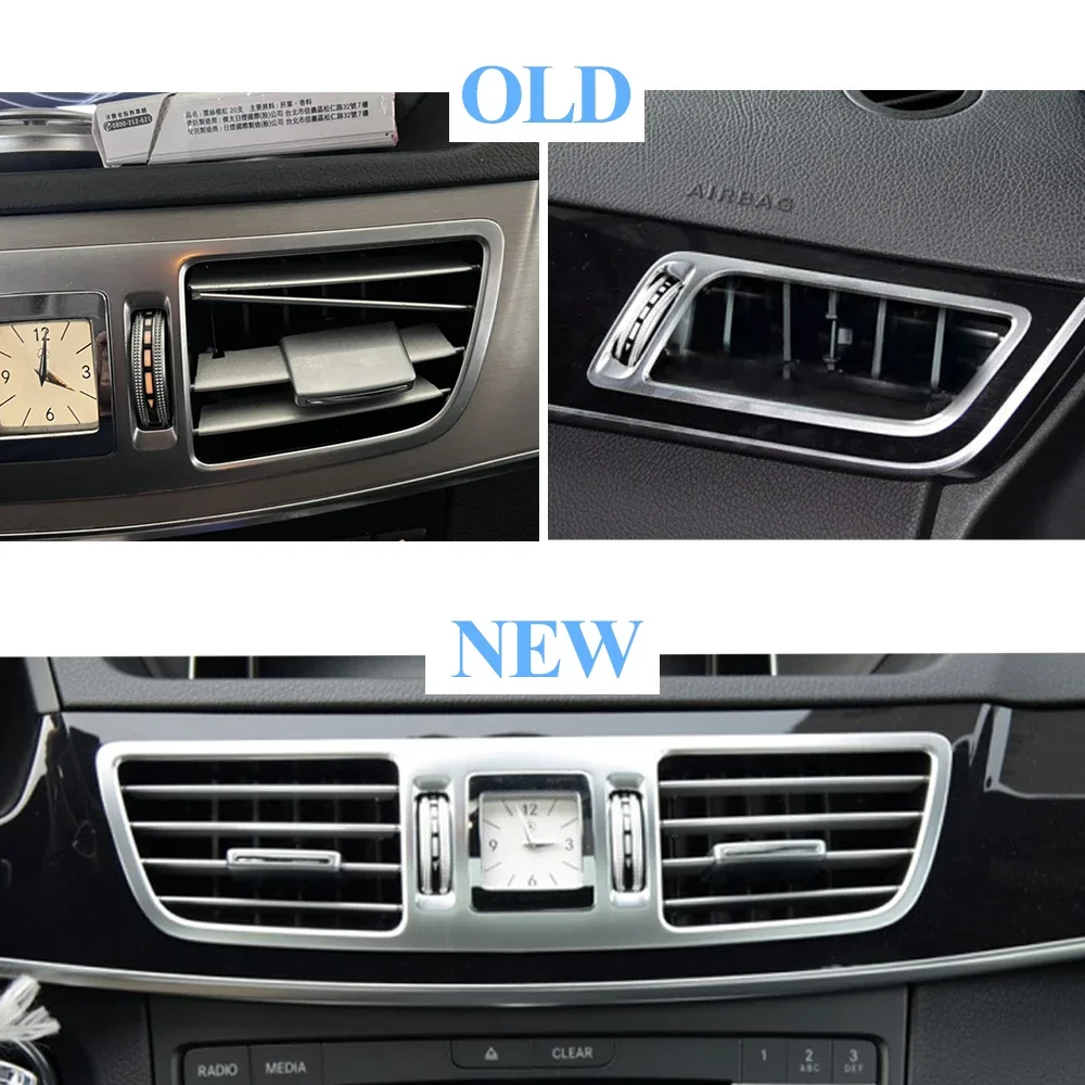 For Mercedes Benz E Class W212 Sedan E260 E350 E63 2013-2015 Air Conditioner Blades Left Right Middle AC Vent Slider Repair Kit