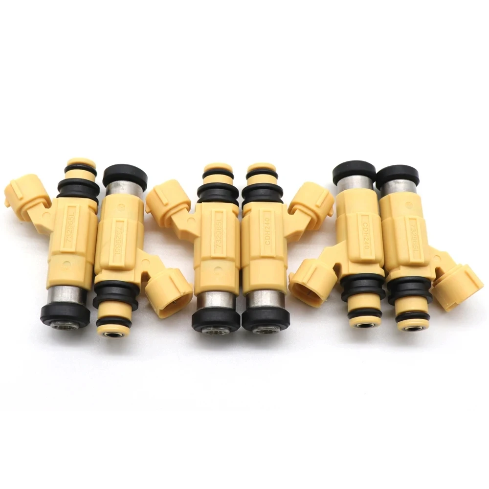 69J-13761-00-00 Fuel Injectors Nozzle 6PCS for Yamaha F200-F225 Outboard 2002-2012 CDH240 69J-13761-00