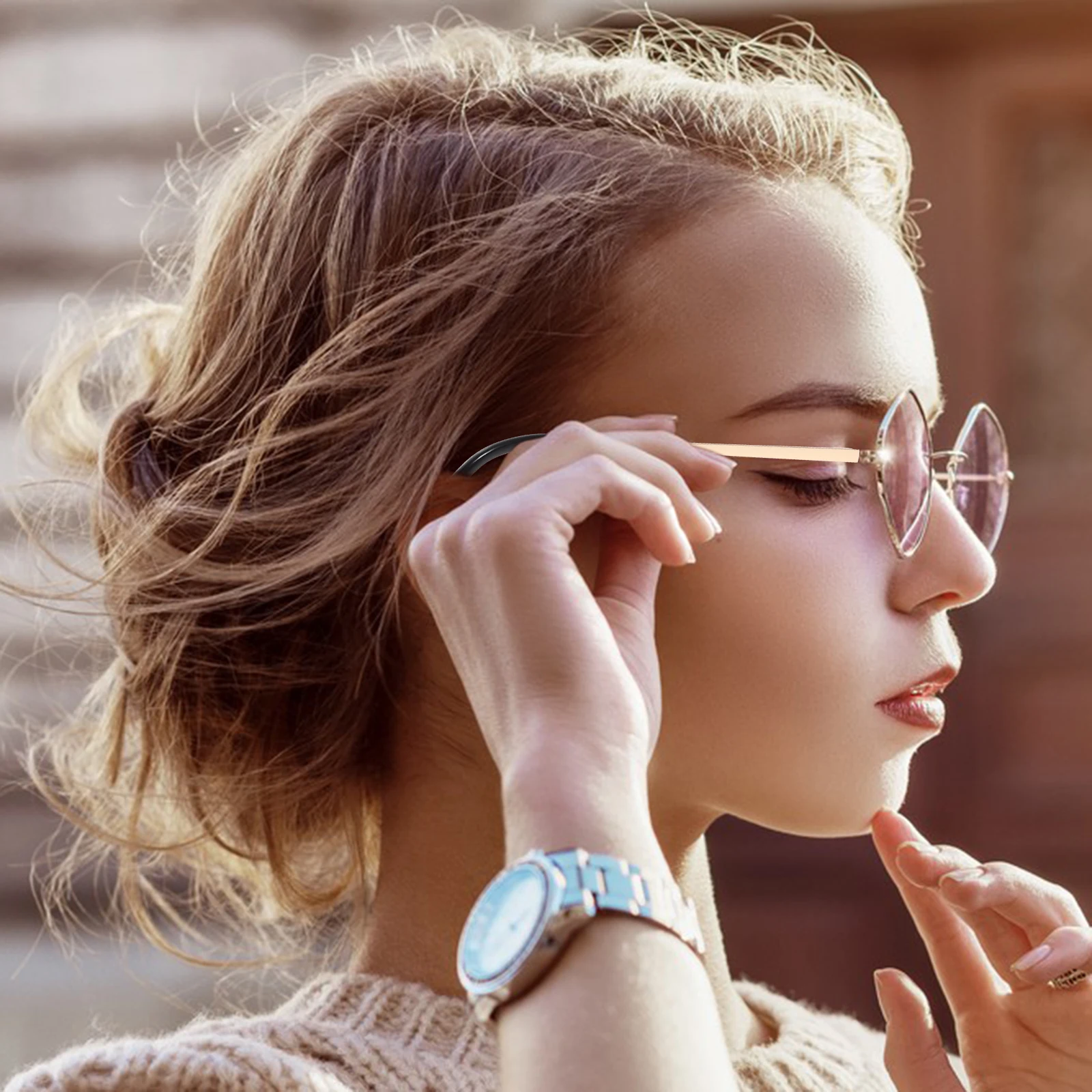 

Spring Leg Accessories Silver Metal Glasses Arm Replacement Parts Universal Fit Comfortable Wear Long Service