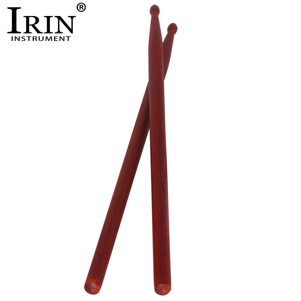 IRIN 2Pcs/Set Rosewood Drum Stick 5A Standard Solid Wood Parts Percussion Instrument Practice Beginner Drumsticks Accessories