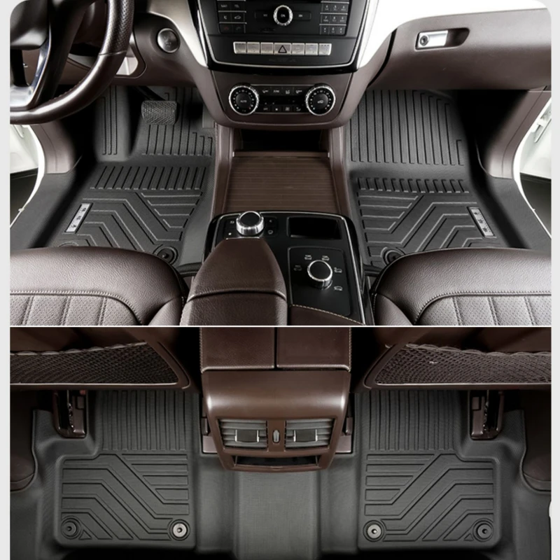 

Автомобильные коврики на заказ для Mercedes BENZ GLE 320 350 400 450 2015-2025 TPE 3D Всепогодный водонепроницаемый нескользящий коврик для ног автомобиля