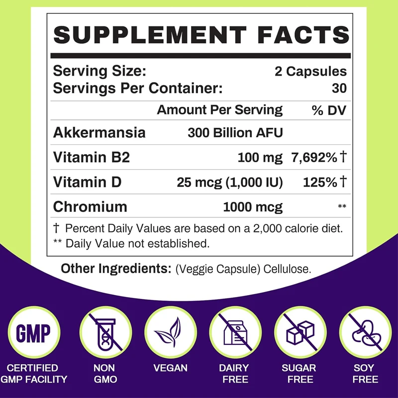 300 billion AFU Akkermansia Muciniphila - suitable for GLP-1, probiotics for digestion, intestines, immunity, and overall health