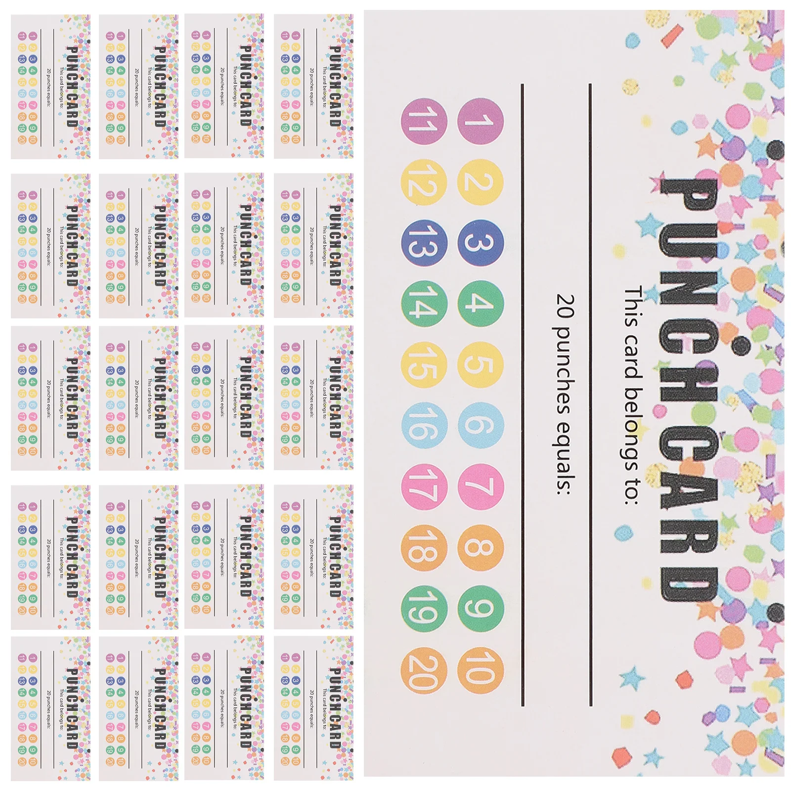 50 ورقة بطاقات لكمة لبطاقة مكافأة الفصول الدراسية بطاقات حافز أدوات تعليمية تشجع الطلاب على التقدم #4