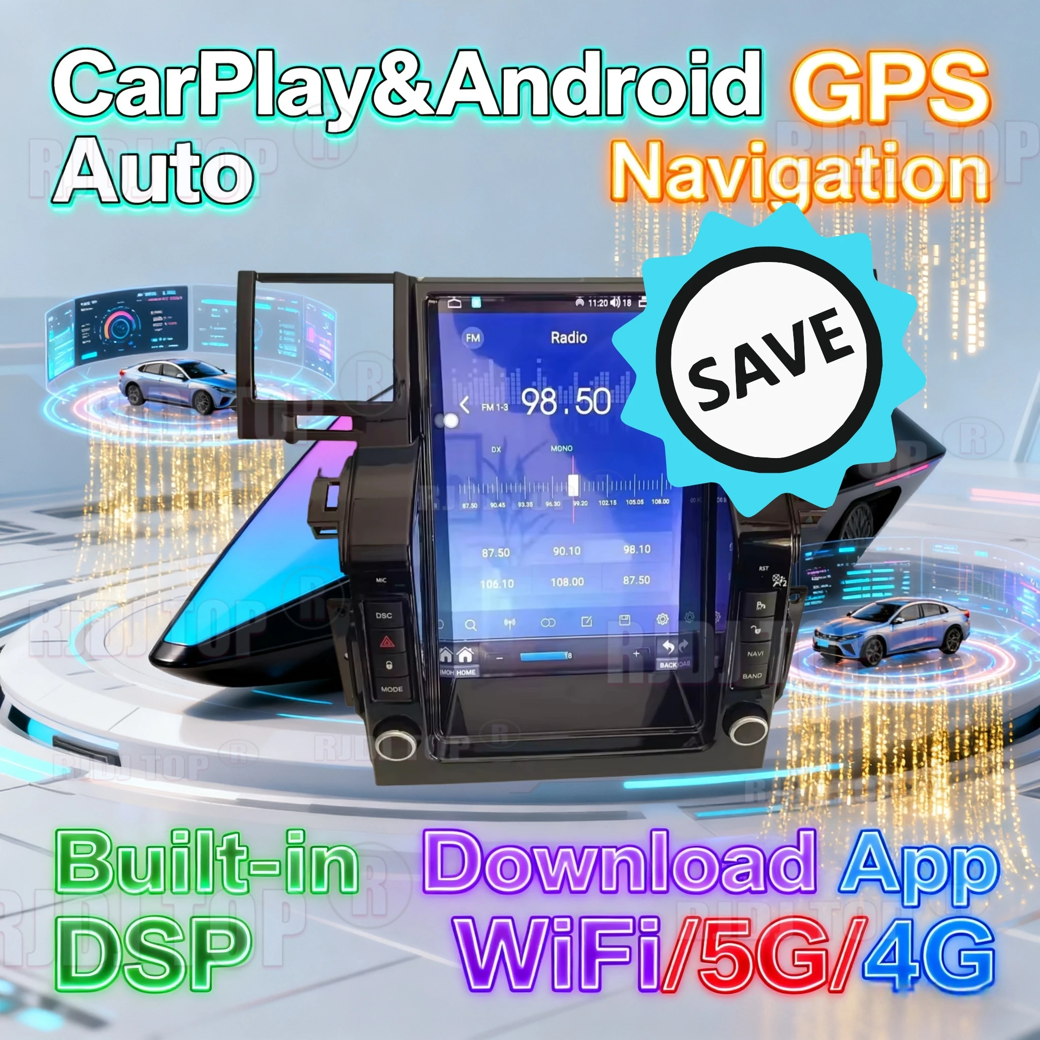 

Автомобильный радиоприемник Android 14, для Land Range Rover Sport 2005-2009 Tesla, автомобильный мультимедийный Carplay, авто, Wi-Fi, Bluetooth, стерео, 4G, 2Din