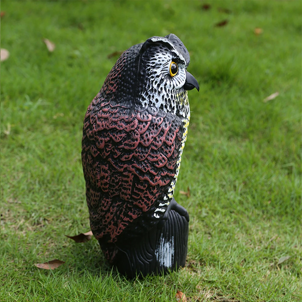 ABS Clear Texture Garden Owl Decor For Scaring Away Birds And Soft Texture Is Not Easy To Break.