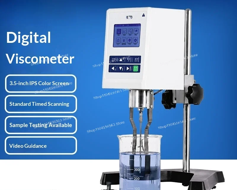 Digital Rotary Viscometer Coating Paint Ink Viscosity Meter Liquid Pointer Viscosity Tester Measuring Instrument
