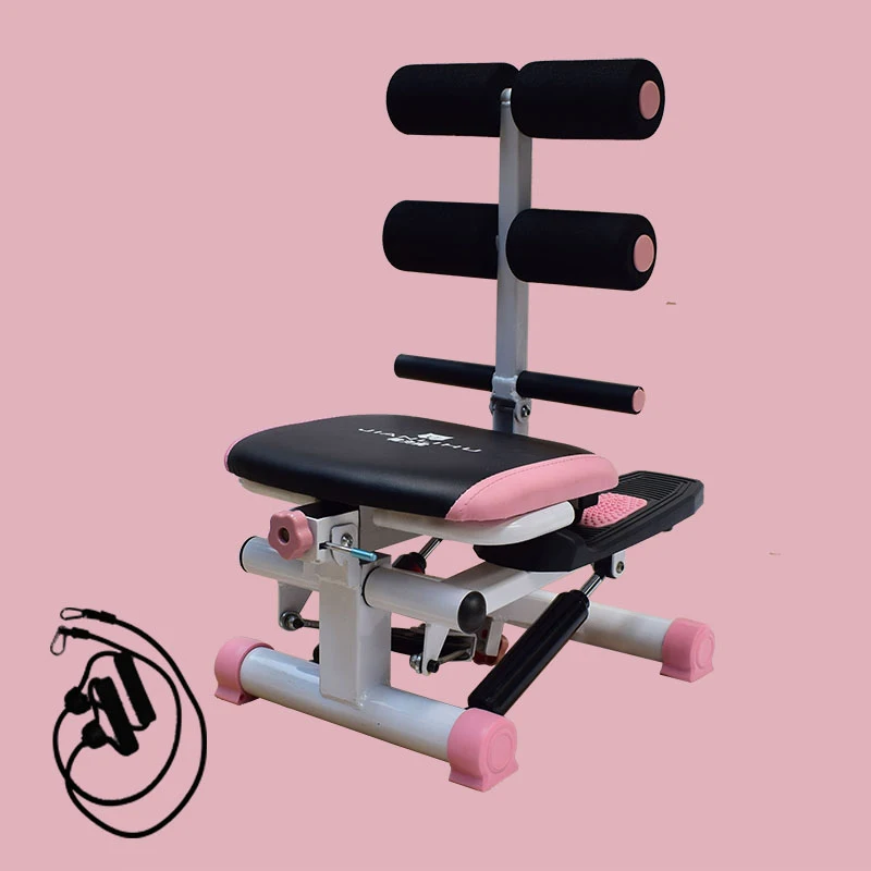 Stair Stepper for Exercise with Resistance Bands,Workout Machine for Home Gym, wide bases provide steady, quiet and smooth