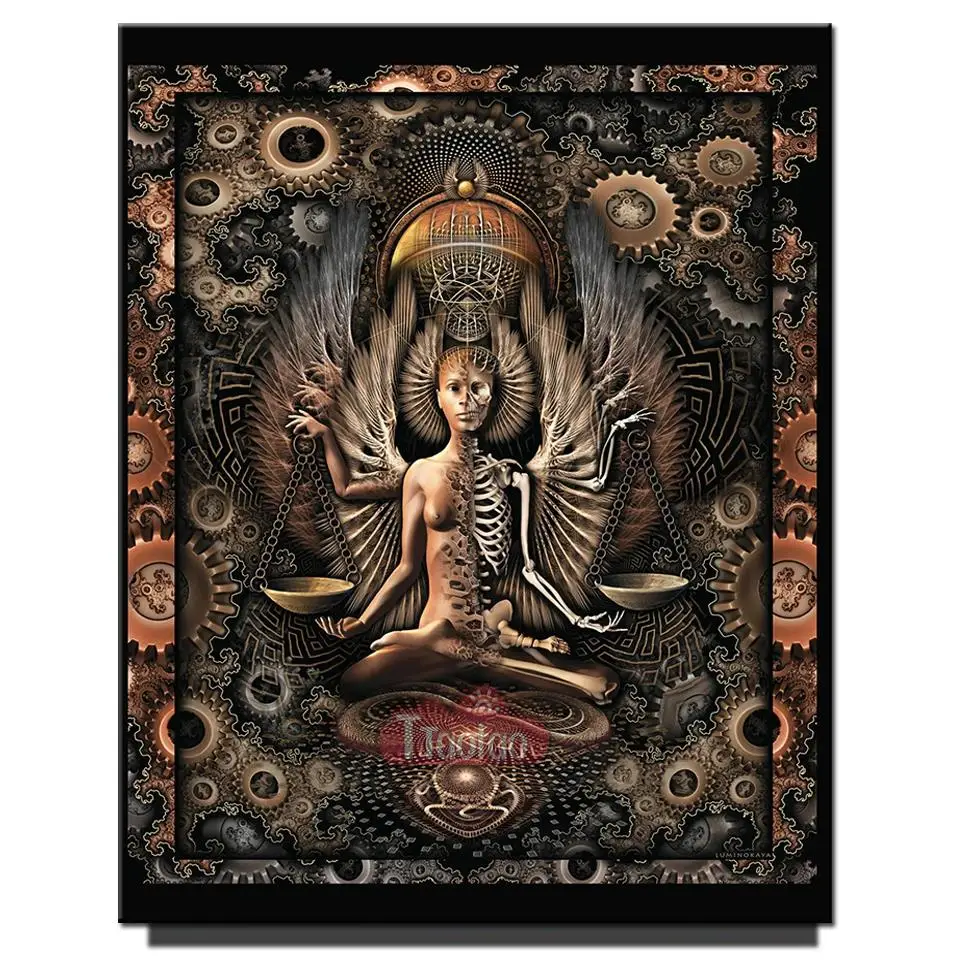 Diamond Mosaic 5D Balance Gear Abstract Buddha Statue Cross Stitch 3D Diamond Painting Embroidery Decoration Full Diamond Crafts