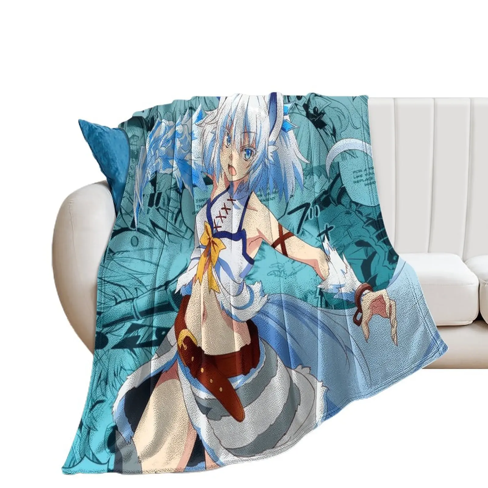 Setsuna Redo Of Healer Throw Blanket blankets ands Hair Blankets