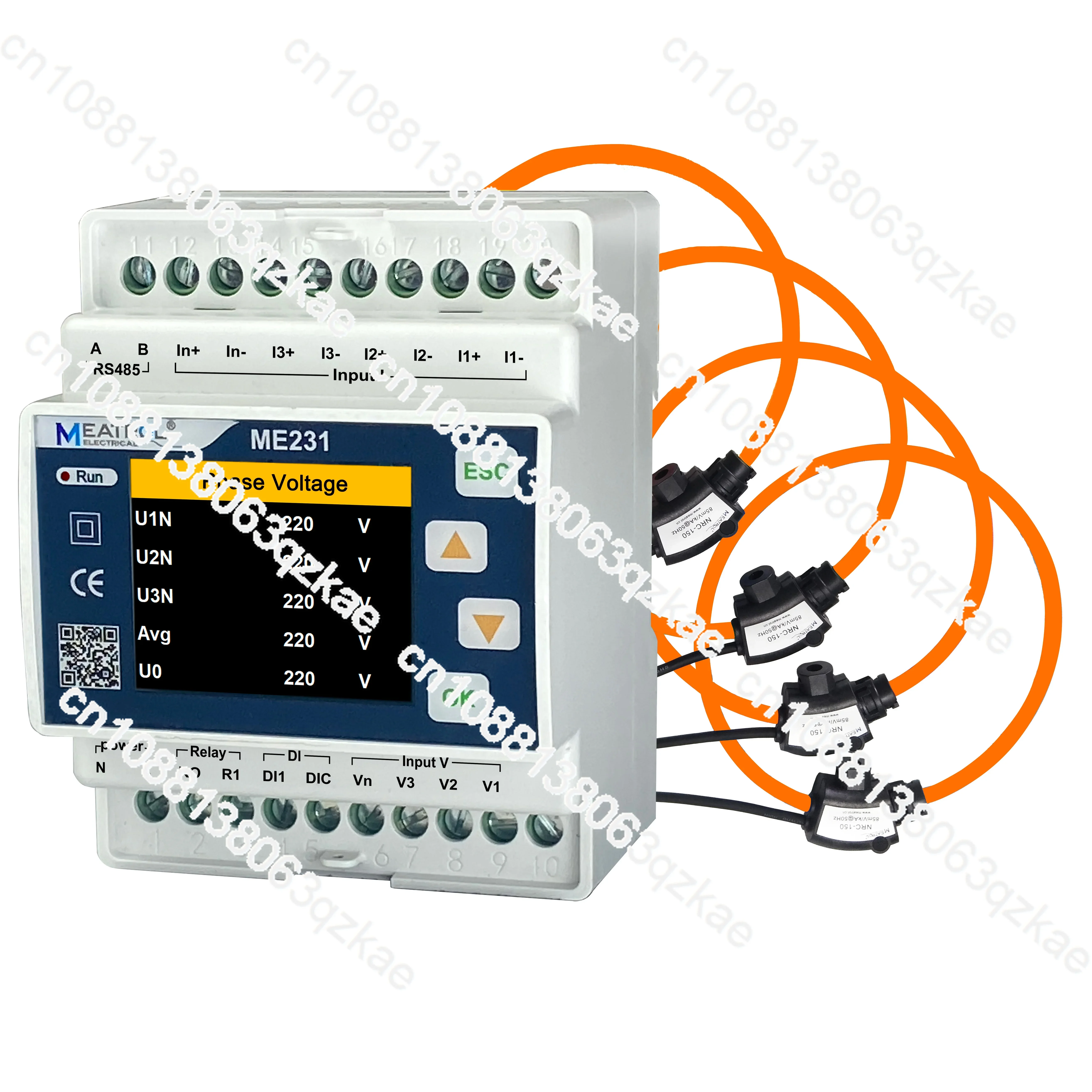 Top-selling smart meter ME 231 Split-core CTs RS485 Modbus RTU energy meter, without coils