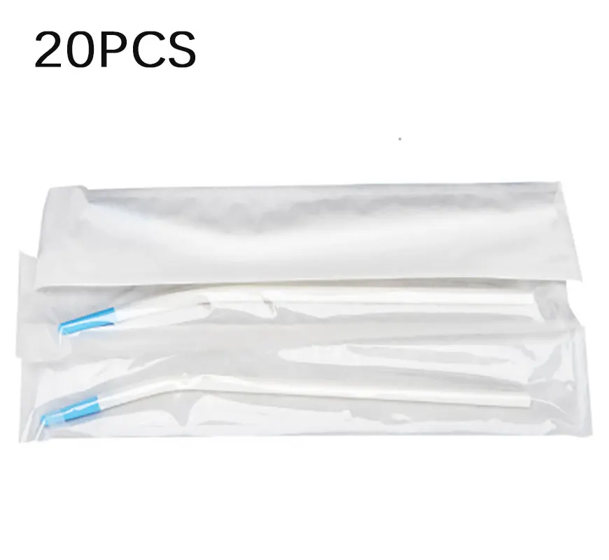 

20Pcs Dental Clinic Disposable Surgical Suction Tips Saliva Ejector Laboratory Clinic Suction Tube Long Slim Type