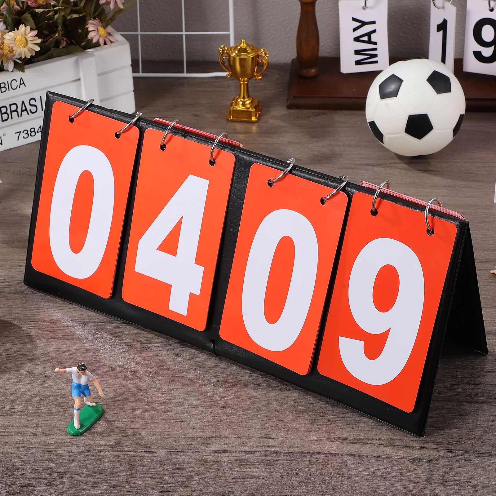 

Portable Basketball Football Scoreboard for Sports Clear Numbers Lightweight Durable Suitable