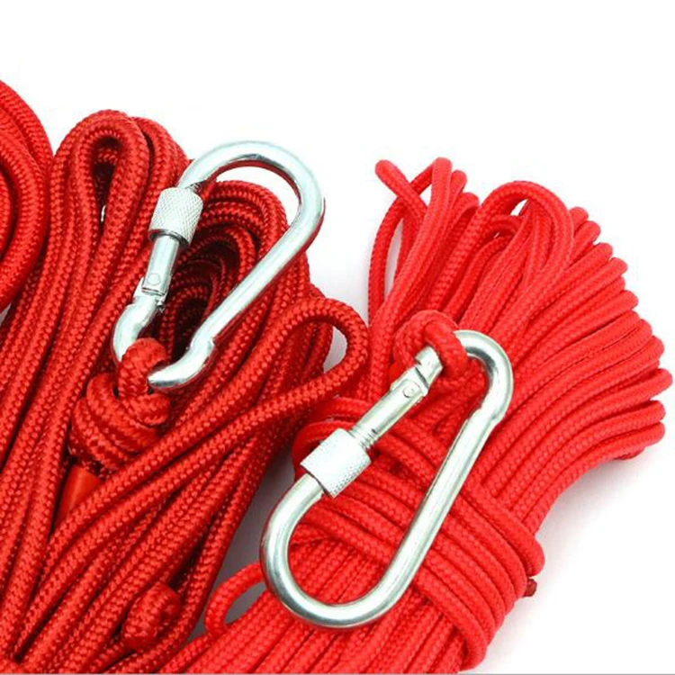 Salvage Fishing Magnet Rope Suitable for Powerful Neodymium Search Magnet Insurance Rope with Carabiner Dia 4/6/8mm x 10/20/30M image 3