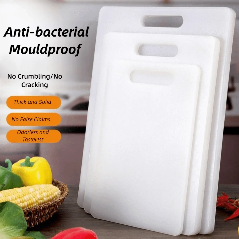 

Thicken Plastic Cutting Board Anti-slip Mouldproof Rectangular Panel Kitchen Double Sided Chopping Board Easy Cleaning