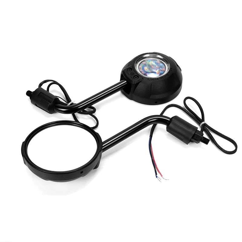 

M10 боковые выпуклые зеркала для мотоцикла со светодиодным указателем поворота, зеркало заднего вида для Honda CB1000R CB500X CB500F CB650R Hornet 600