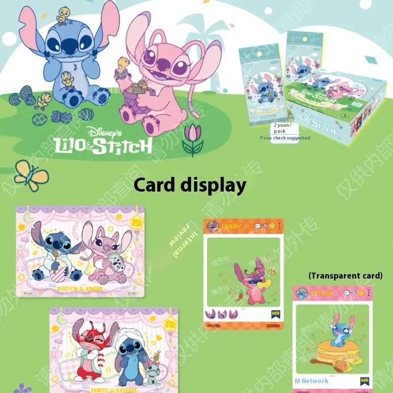 Tarjetas originales de colección de películas de Stitch, cajas ciegas, tarjetas periféricas de dibujos animados para niños, juguetes de moda, regalos de fiesta
