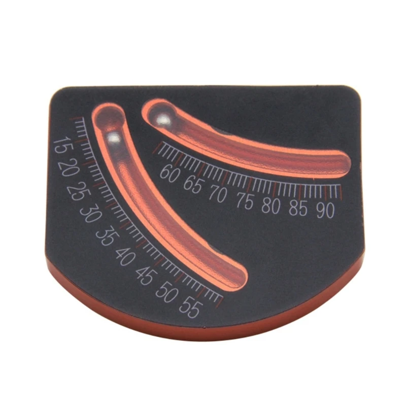 

Inclinometer 15-55° 60-90° Gauge Slope Locator Double Scale Multipurpose Angles Trail Inclinometer Installation 40JE