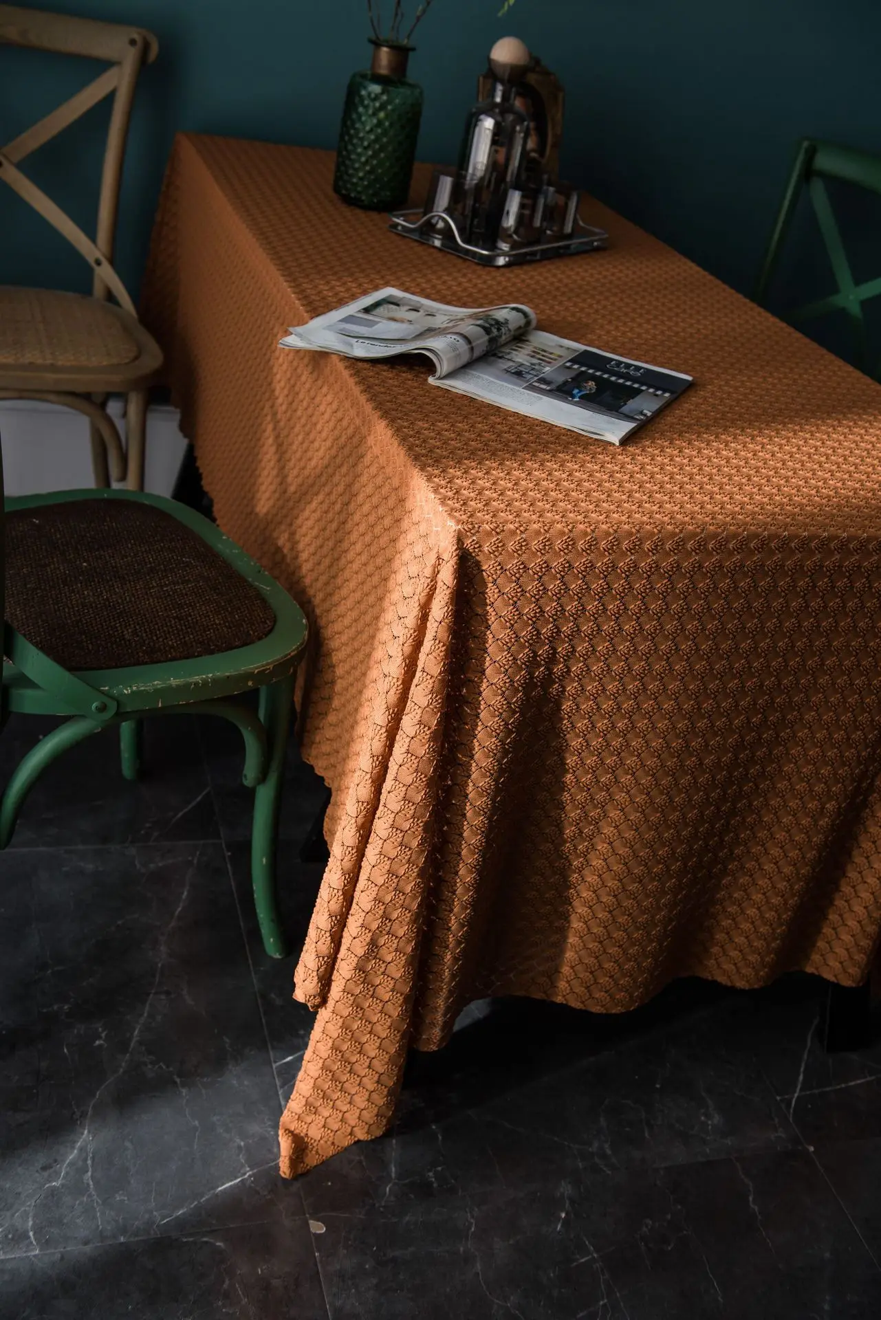 Retro Disposable Tablecloth, Table Cover, Rectangle Desk Cloth, Solid Color, Wedding, Birthday Party, Wholesale and Retail