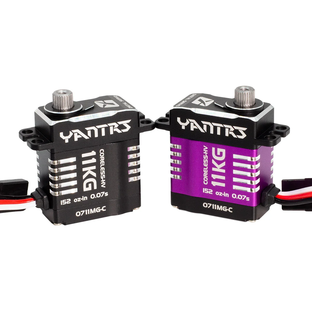 YANTRS 11KG Miniature All Metal Digital Hollow Cup Servo with High Voltage and Large Torque Programmable SCX24 # 0711MG-C