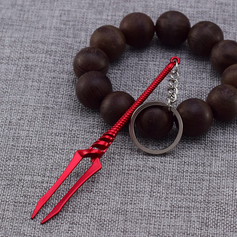 12cm Lance of Longinus Animation peripherals Keychain Model Metal Sword Keychains Ornament Collection Crafts Toys Gift for kids