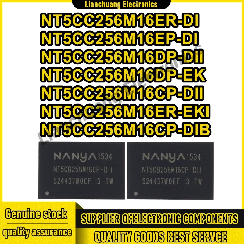 

5шт NT5CC256M16ER-DI NT5CC256M16EP-DI NT5CC256M16DP-DII NT5CC256M16DP-EK NT5CC256M16CP-DII NT5CC256M16ER-EKI NT5CC256M16CP-DIB