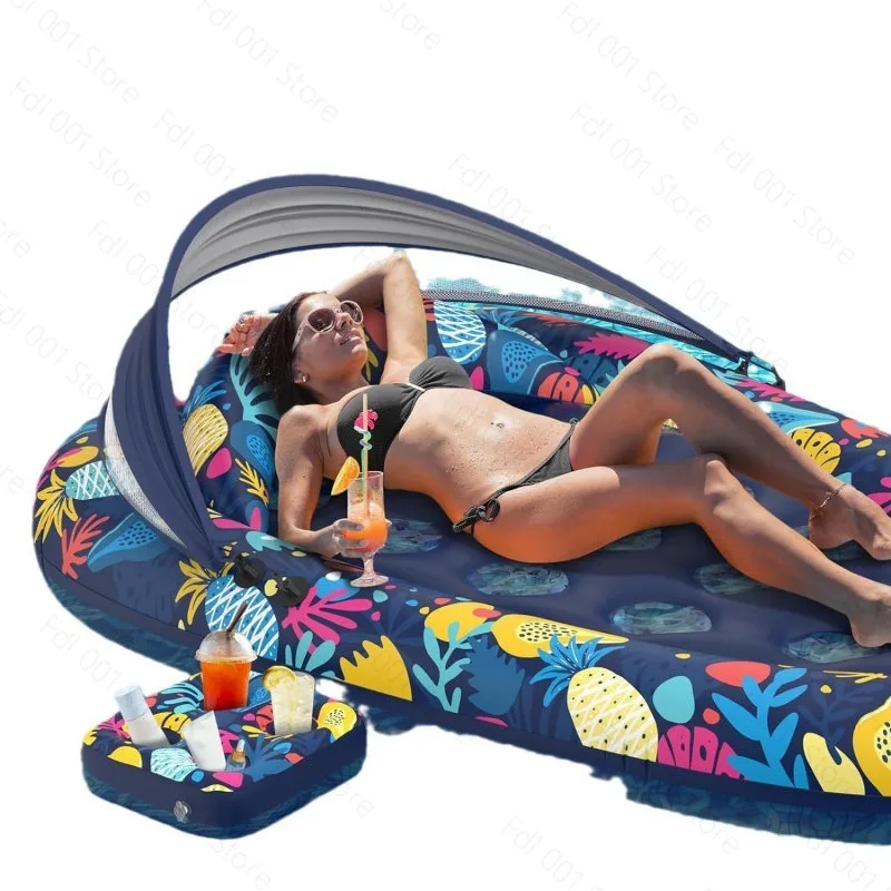 Floating Bed Platform Tent Swimming Cushion Bed Pool Single Inflatable Floating Mat, Floating Raft