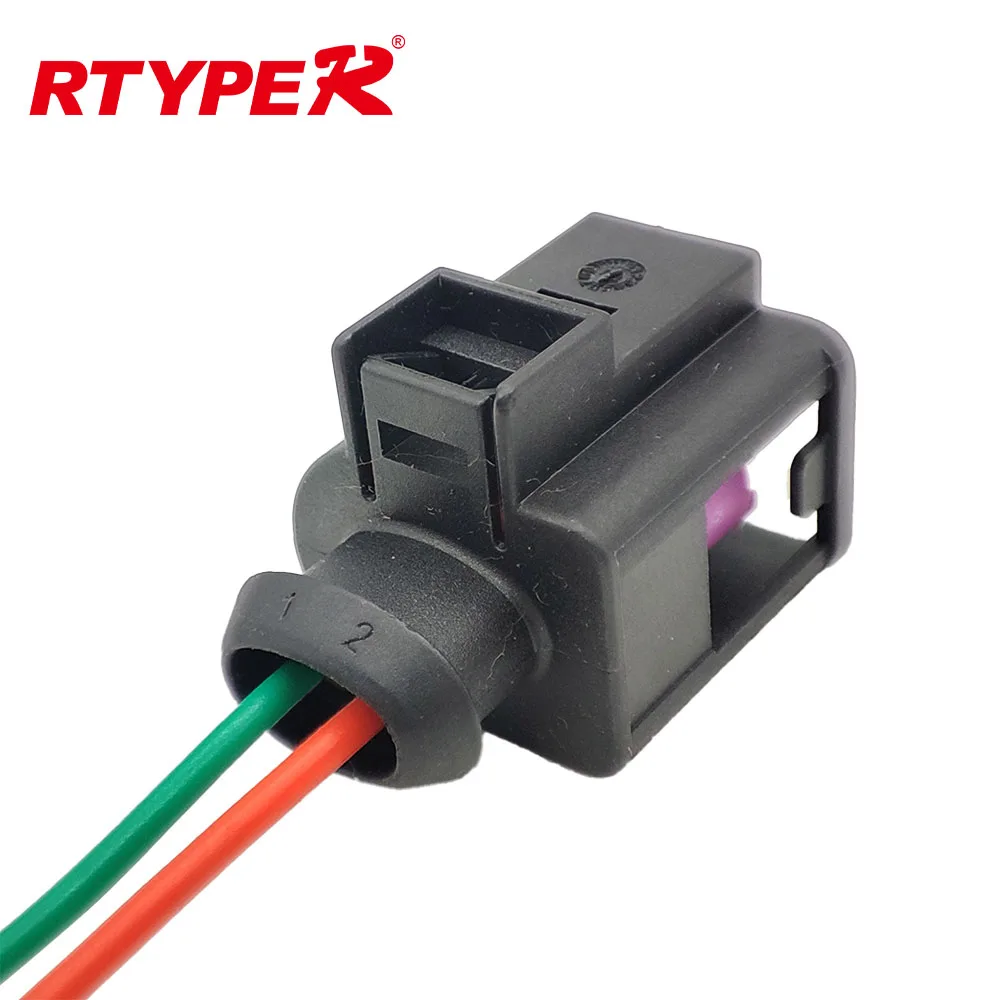 2 Pin Pigtail Plug Wiring Connector Accessory 4D0971992A Fit For VW Volkswagen Golf & GTI Jetta Beetle Passat Audi A3 A4