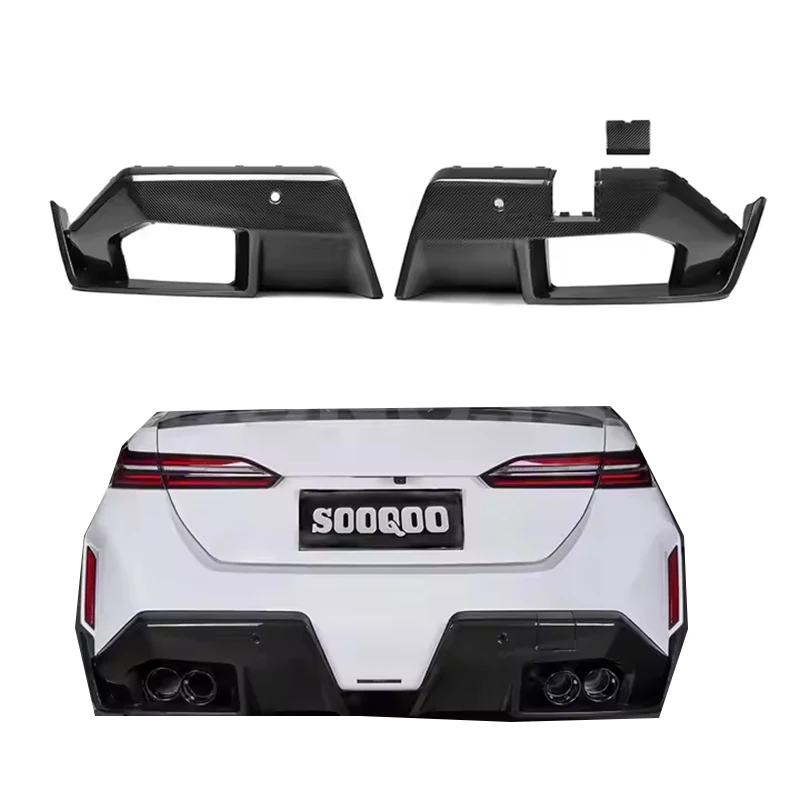 

High Quality Dry Carbon Fiber MP Style Rear Bumper Diffuser for BMW G90 G99 M5 Sedan 2025+ Rear Bumper Diffuser Lip
