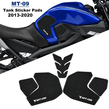 Dla YAMAHA MT09 FZ 09 MT 09 FZ09 Naklejka ochronna 2013 -2019 2020 Naklejka na zbiornik motocykla Podkładka boczna gazowa Naklejka ochronna na kolano