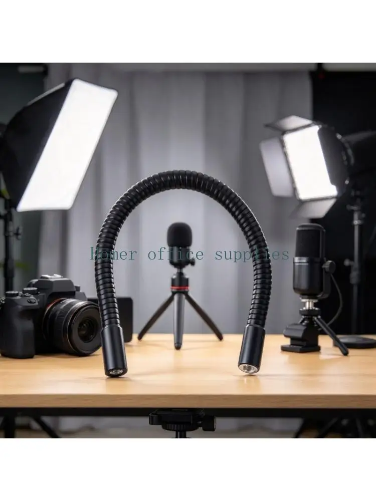 K43B Bendable Recording Stand Extension Rod with Double Female Thread Fittings for Compatible Tripods and Stand Hardware with