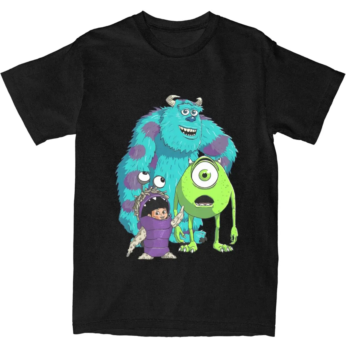 Men Monsters Inc University Sullivan Boo T Shirts Cotton Tees Summer Y2K Funny T-Shirt O Neck Fashion Casual Tee Shirt Big Size