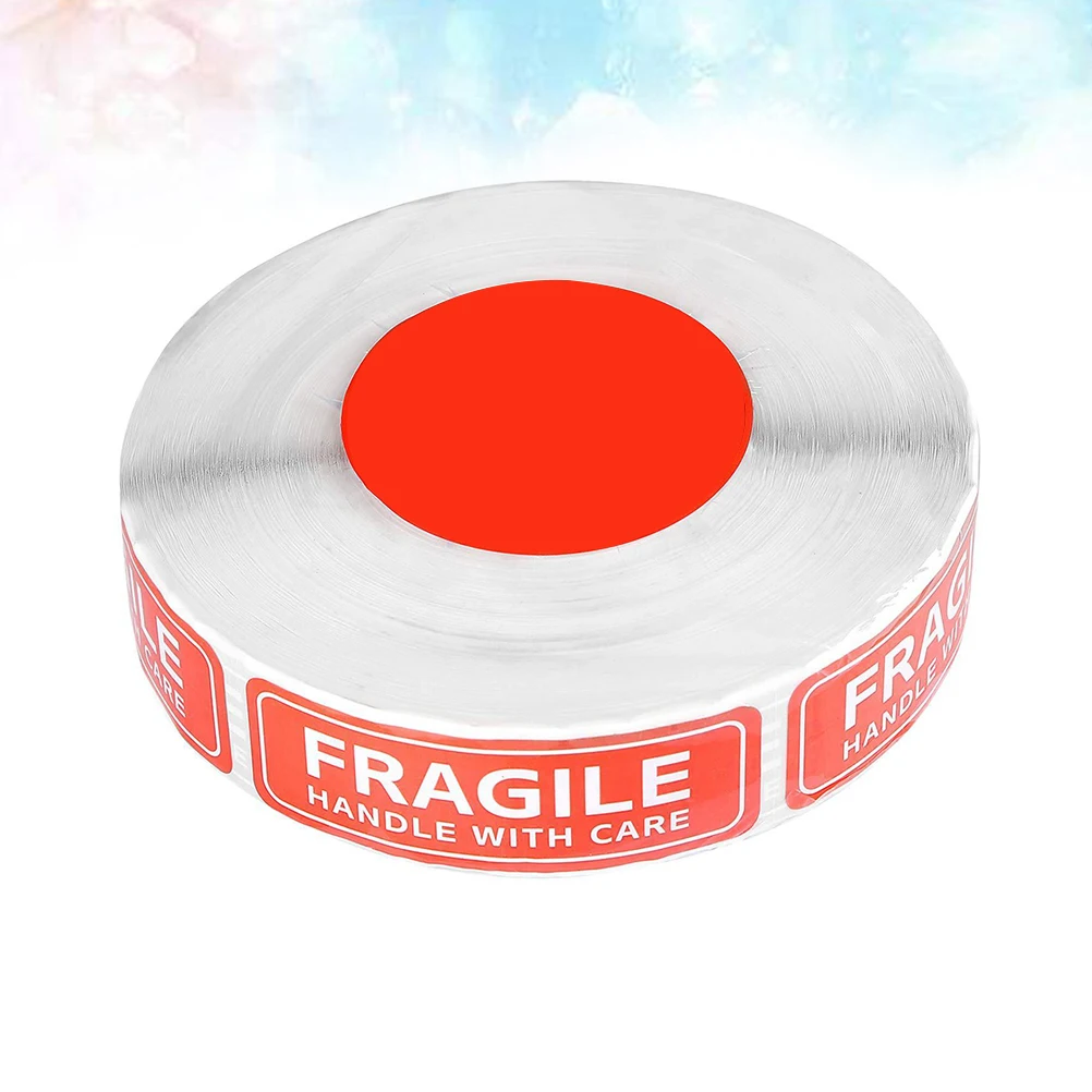 

125pcs 1 Roll Fragile Stickers Clear Large Text Adhesive Backside Safe Transportation Label For Shipping Packing Goods Office