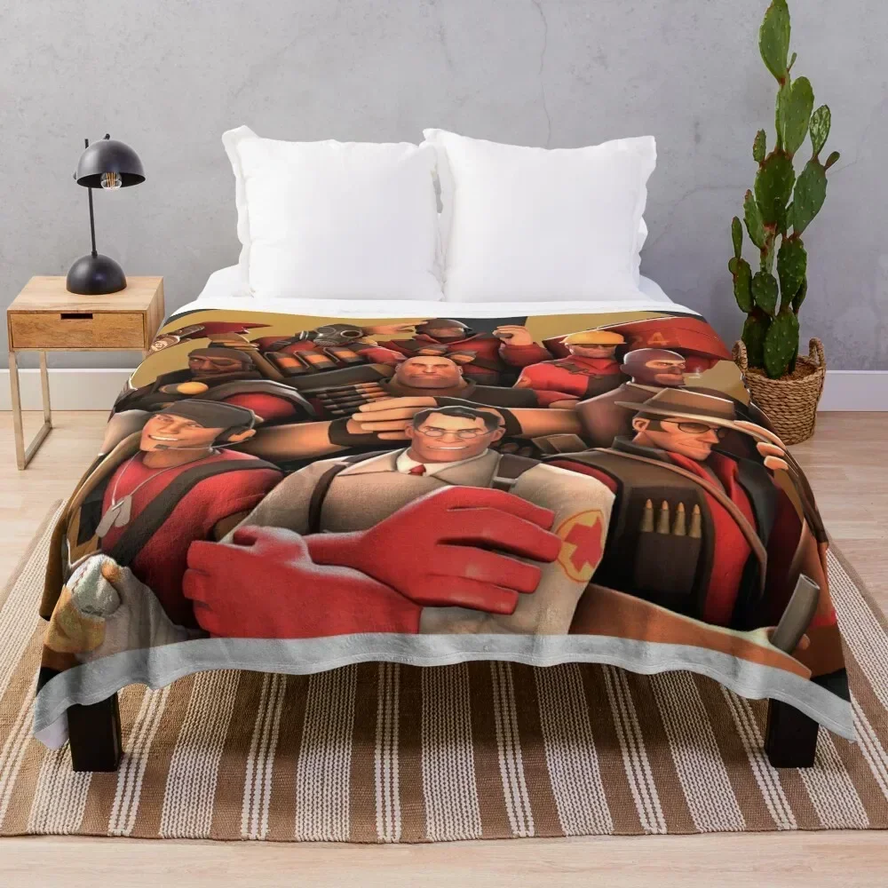 

Team Fortress 2 Poster Art Throw Blanket blankets and throws Luxury Blankets anime Beautifuls Blankets
