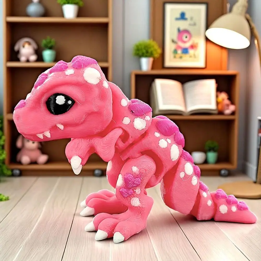 

Movable Joints 3D Printed Dragon Model Figurine Handicraft 3D Rotatable Articulated Dragon Realistic Cartoon